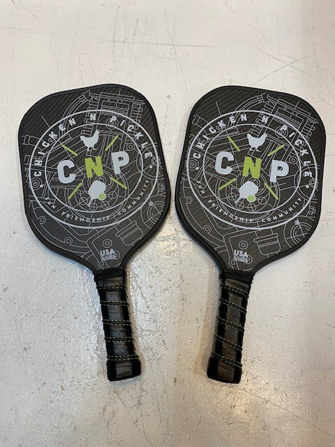 2 Tria Milia Carbon USA Pickleball Approved Paddles 16" L 7-3/4" W (2 Pack)