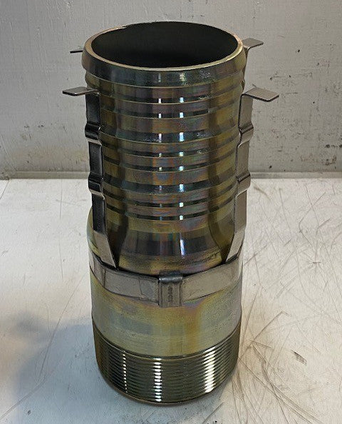 Band-It Tri-Lokt Male Hose Nipple Swage Tie Strip 10" Tall 92mm Bore 102mm Bore