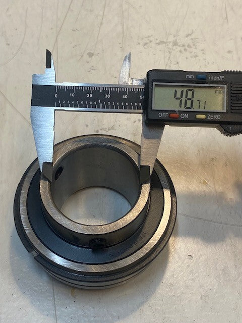 3 Qty of NBR Insert Bearings SER210-31 | 96mm OD 49mm Bore 52mm Thick (3 Qty)