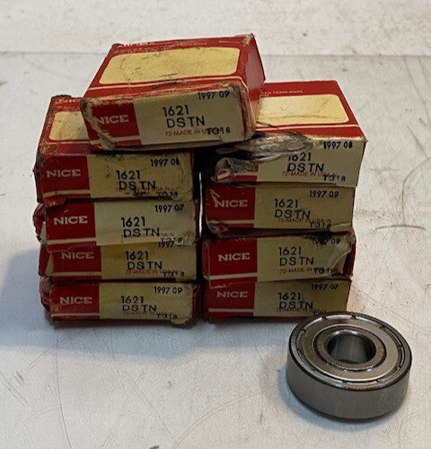 9 Quantity of NICE Ball Bearings 1621DSTNTG18 | 35x12x11mm (9 Quantity)