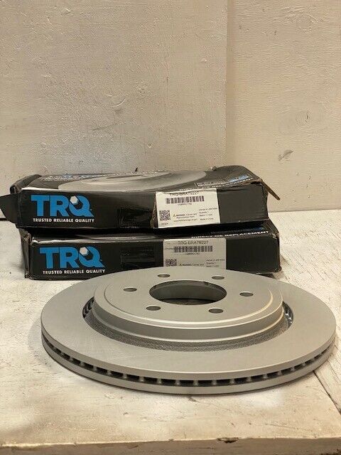 Set of 2 TRQ G-Coated Premium Disc Brake Rotors BRA79227 (2 Quantity)