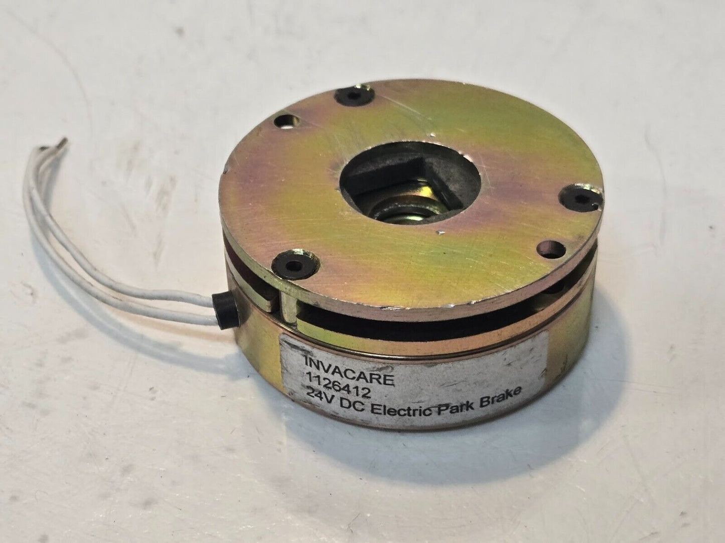 Invacare 1126412 Electric Parking Brake 24V DC | 2-3/8" Diameter 1" Thick