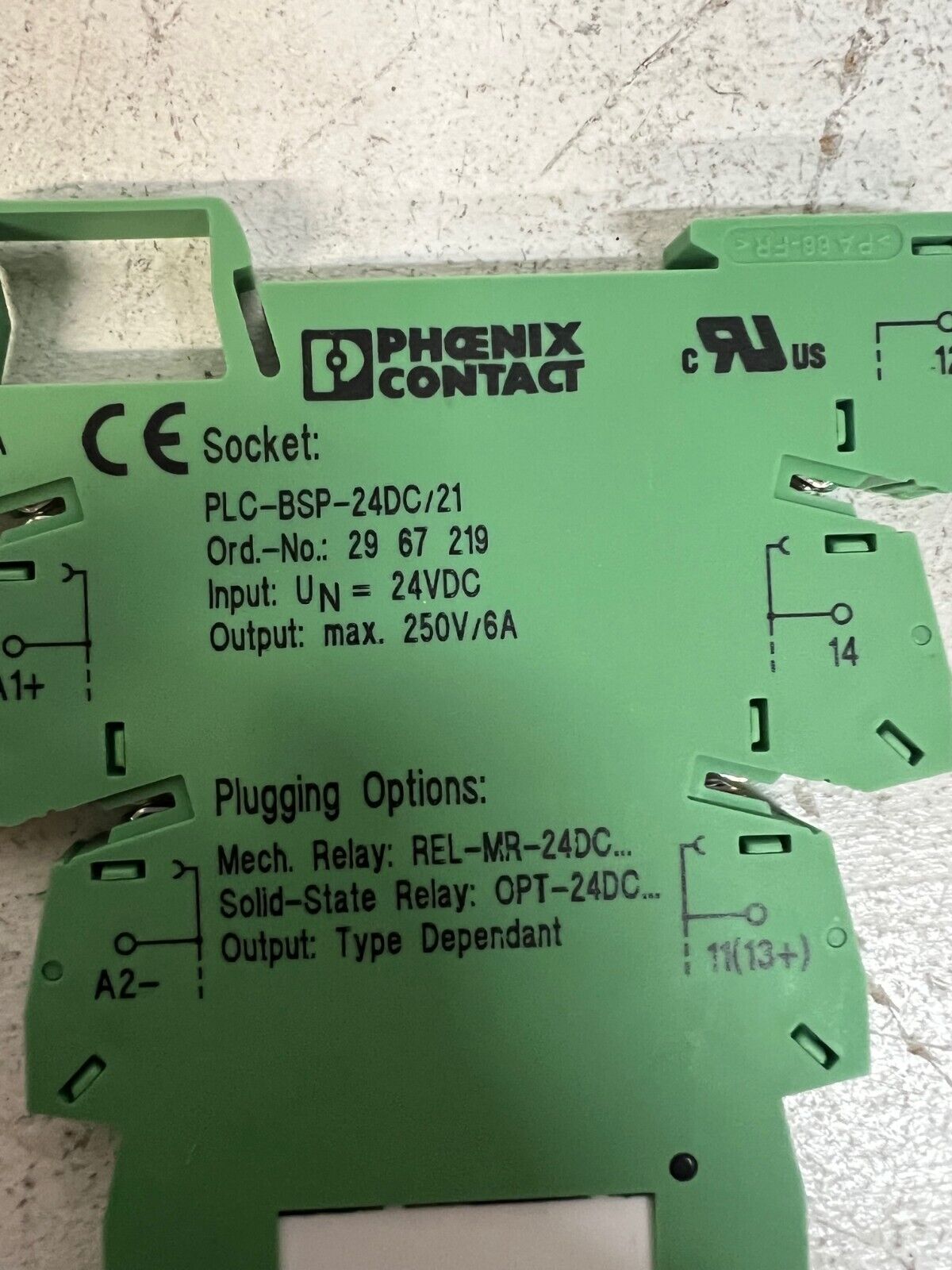 Phoenix Contact 2967219 Relay Module PLC-BSP-24DC/21