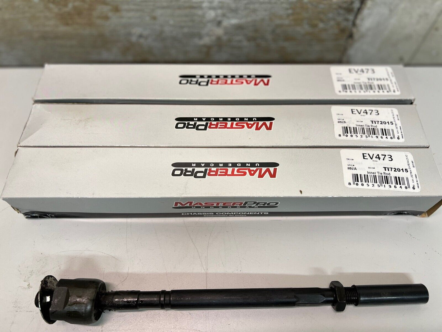 3 Pack Master Pro EV473 Inner Tie Rod | TI72015 (QTY 3)