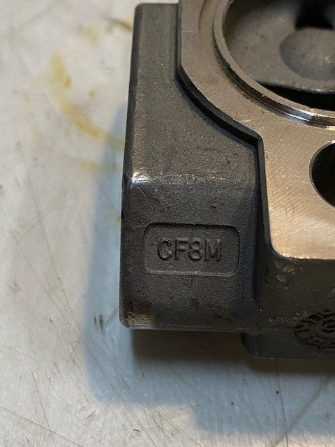 Hydraulic Valve Body Manifold CF8M 316 | 3-1/4" Long 2-3/8" Wide 34mm Bore