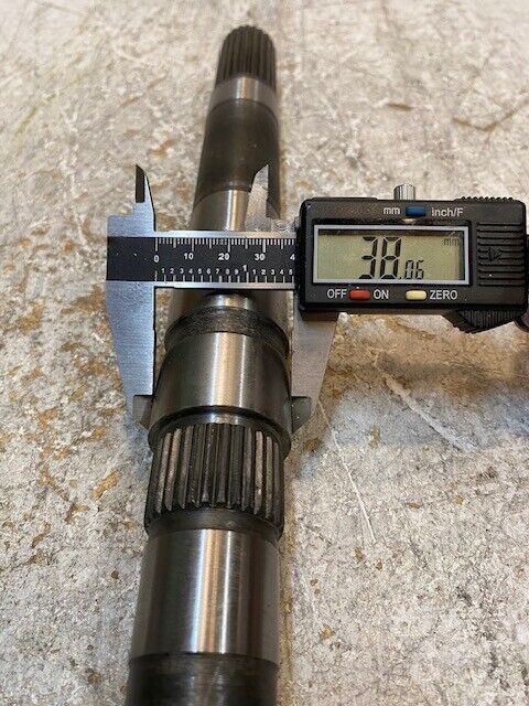 Driveshaft 15-3/4" Long 28-Spline 31mm End 23-Spline 15mm End 38mm Shaft