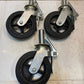 3 Quantity of 8x2 Heavy Duty Scaffolding Caster Wheels w/ Rubber Tires (3 Qty)