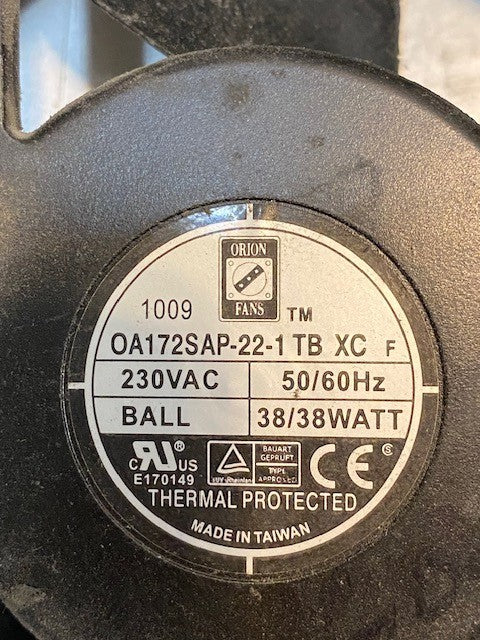 Orion Fan Blade Propeller OA172SAP-22-1 | 230VAC 50/60Hz 38/38 Watt