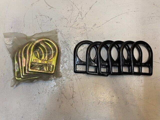 12 Quantity of D-Rings J/A 5M H2 *6 Gold & 6 Black* (12 Quantity)