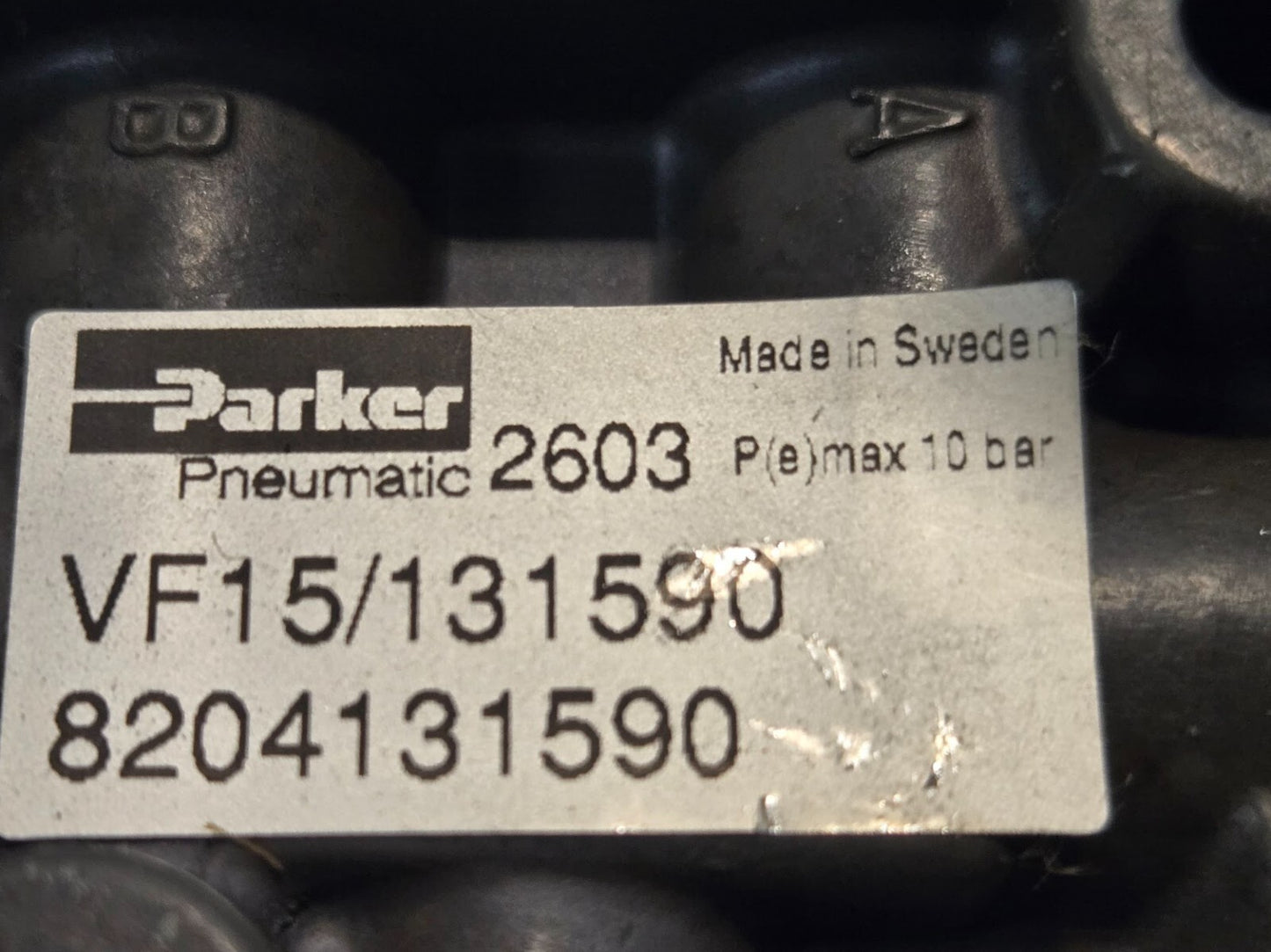 Parker Pnuematic Air Valve VF15/131590 | 8204131590 | 4503 | 2603 | 10 Bar
