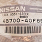 Nissan Lock Assembly Steering 48700-40F86 | 4870040F86 | 080623 | 5298