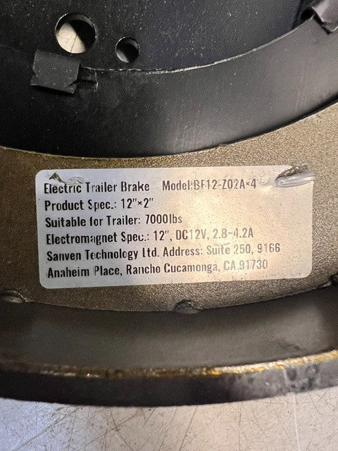 Vevor Electric Trailer Brake | 251025 7613 3888 | 251025 7613 4518| 12" x 2"