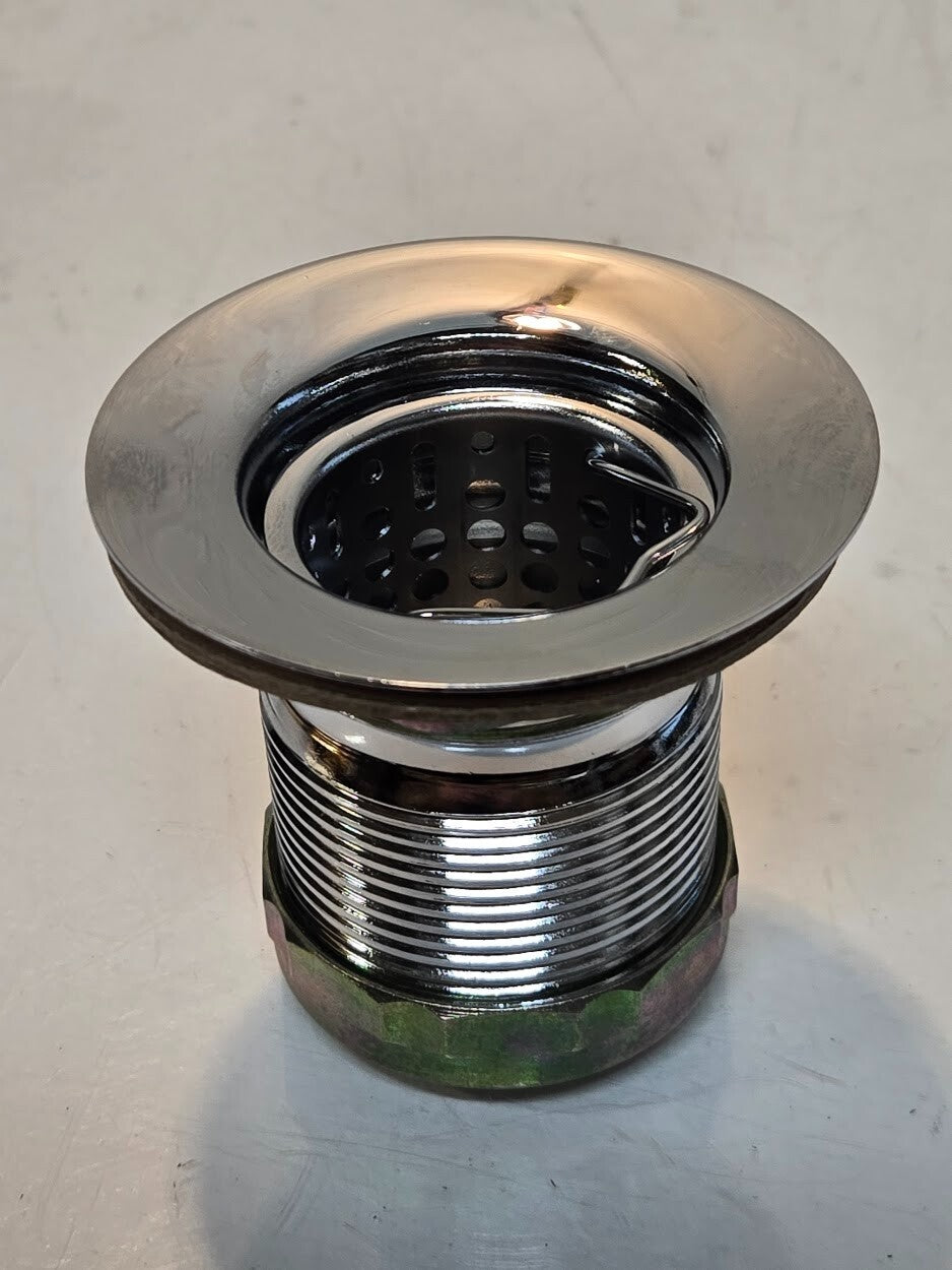 Elkay LK36 Drain Fitting 2-7/8" Nickel Plated Brass Body, Deep Strainer Basket