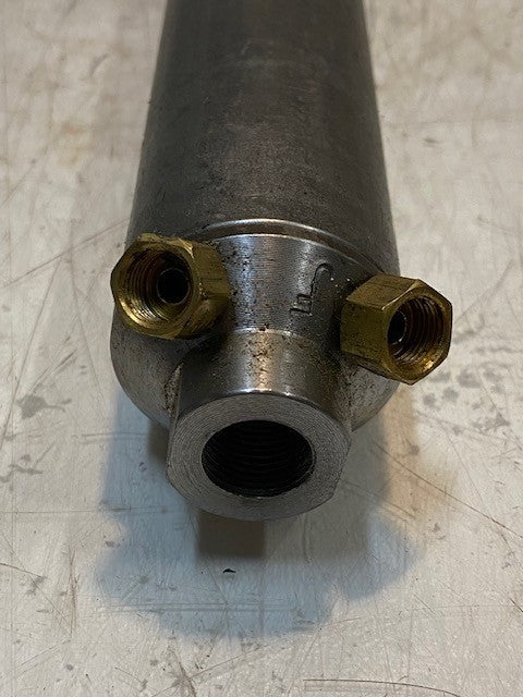 Power Steering Cylinder 16-1/2" Long 1-1/2" Shaft 11mm Thread 48mm OD 16mm Bore