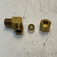 65 Qty of AF 90 Degree Brass Compression Elbow Fittings 10mm & 11mm Threads