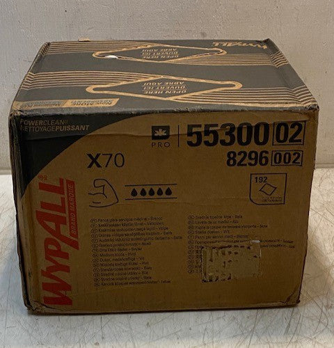 Wypall PowerClean 55300 X70 Medium Duty Cloths Brag Box 192 Towels