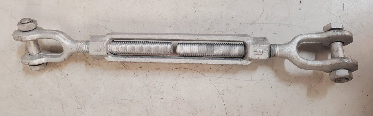 3 Qty. of Indusco Galvanized Steel Jaw and Jaw Turnbuckles 93900241 (3 Qty)