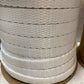 3 Qty of White Braided Cotton Webbing 3mm Thick 3/4" W 60 Yards L 40858 (3 Qty)