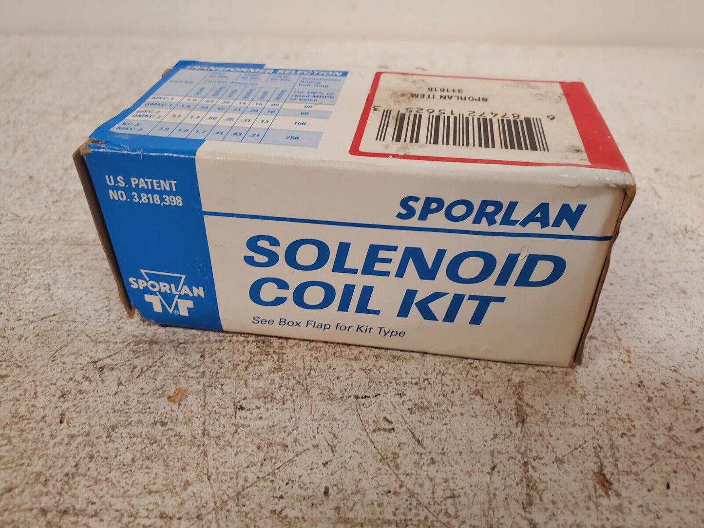 Sporlan Solenoid Coil Dual Volt 208/240 VAC 50/60 JAN | 311515 MKC-2