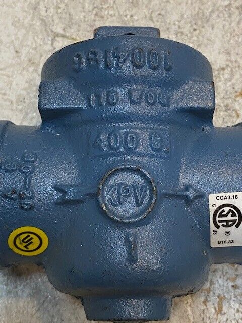 2 Quantity of KPV Compressed Gas Shut Off Valves 1004186 | 175 WOG 400 S (2 Qty)