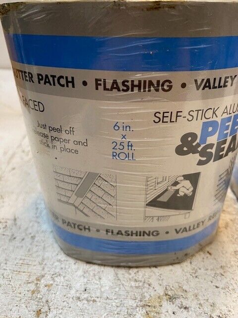 4 Quantity of Peel & Seal Self-Stick Aluminum Faced 6" x 25' (4 Quantity)