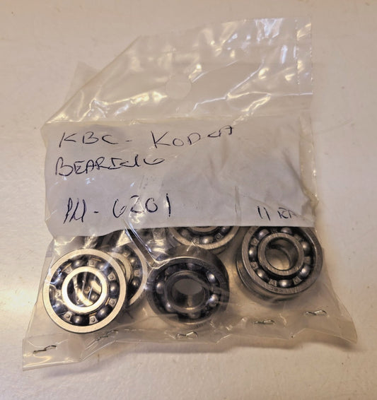 11 Quantity of KBC Bearings Part Number 6201 (11 Qty)