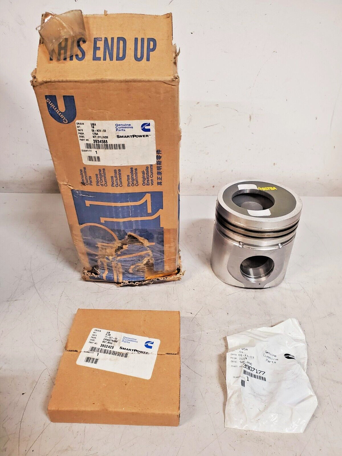 Cummins Piston 5878A & Rings 3802429 | 3934588 | 3907177