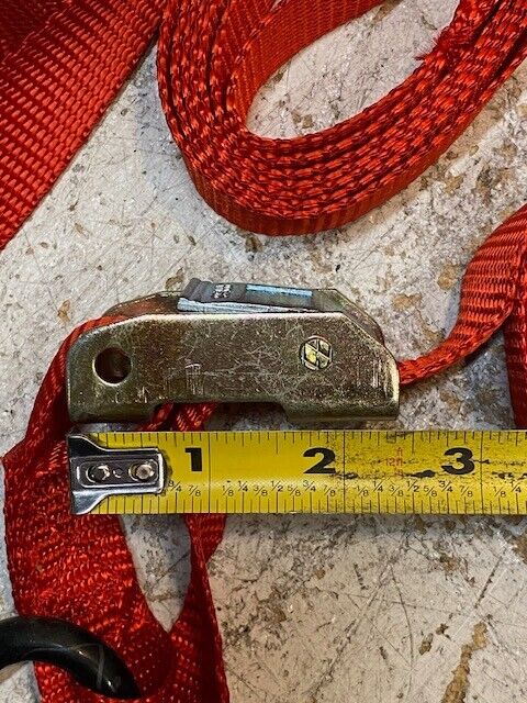 Two 5ft Red Ropes for Western Steel & Tube 7ft Arched Truck Box Ramp Assembly