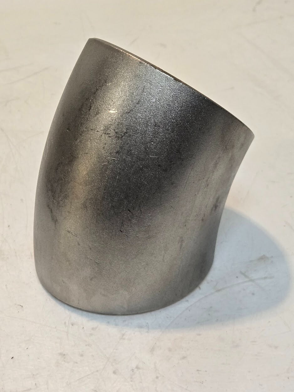 6 Quantity of 45 Degree Elbows | 3" Sch 10S | SA-403 | WP-W316/316L (6 Qty)
