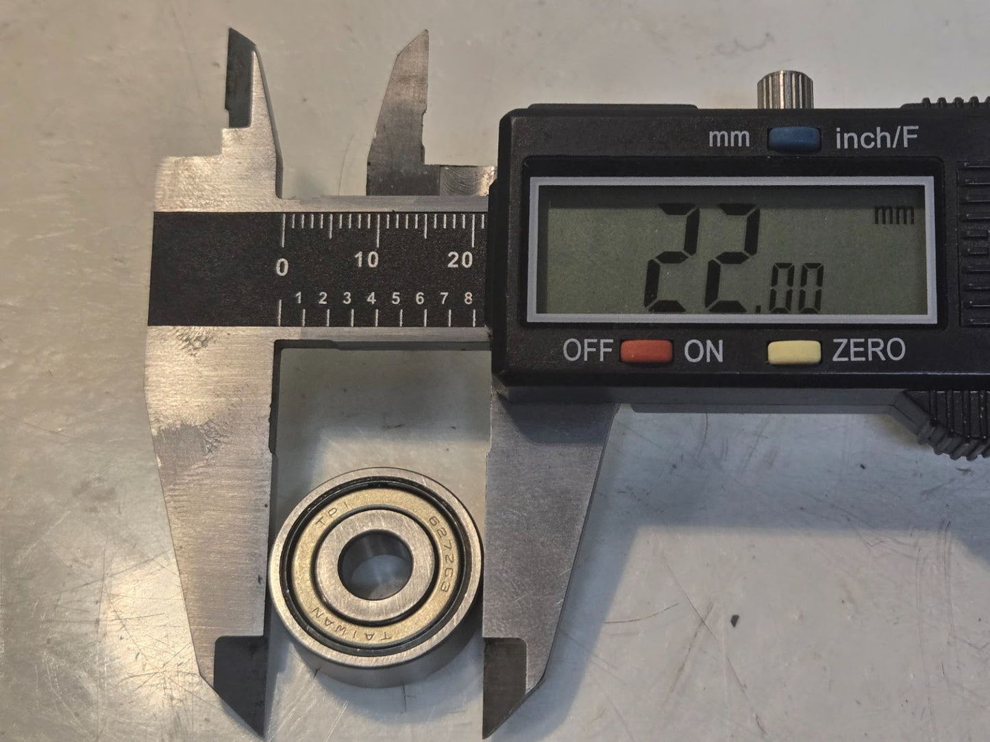 40 Quantity of TPI Bearings 627ZC3 | 22 mm OD x 7 mm Bore x 7 mm Thick (40 Qty)