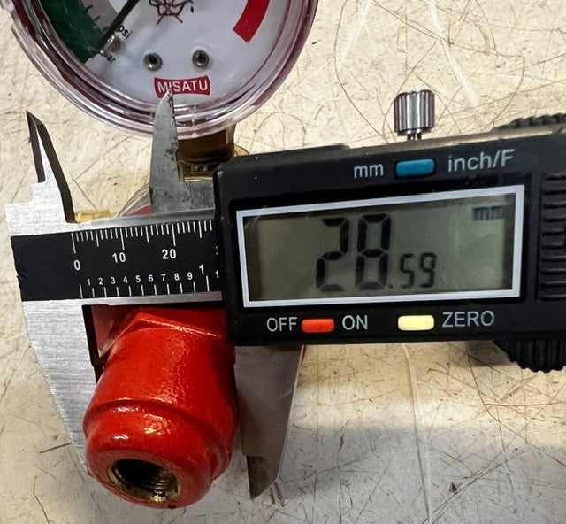 Misatu Single Stage Single Gauge Compressed Gas Pressure Regulator MLP-015D