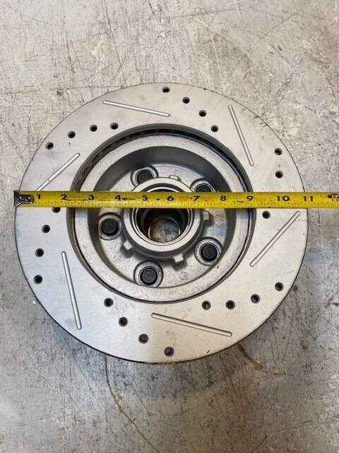 Brake Rotor Drilled & Slotted Coated Front Hub 5519 | 200415 Min Thk 24.5mm