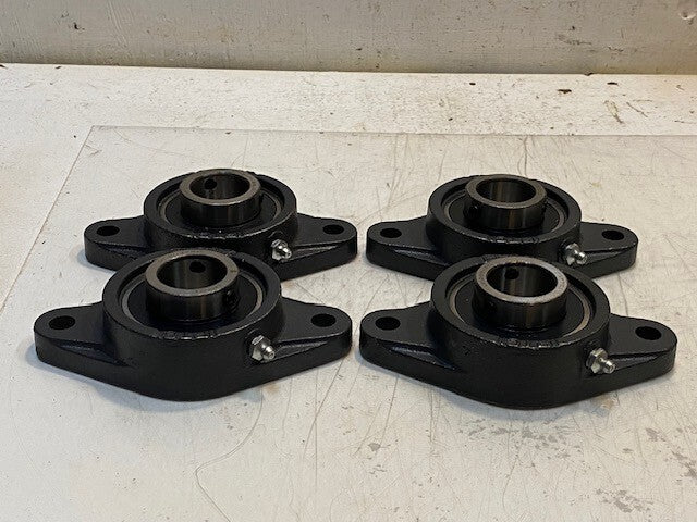 4 Quantity of IPTCI 2-Bolt Flange Bearings FL207 UC207-20 | 32mm Bore (4 Qty)