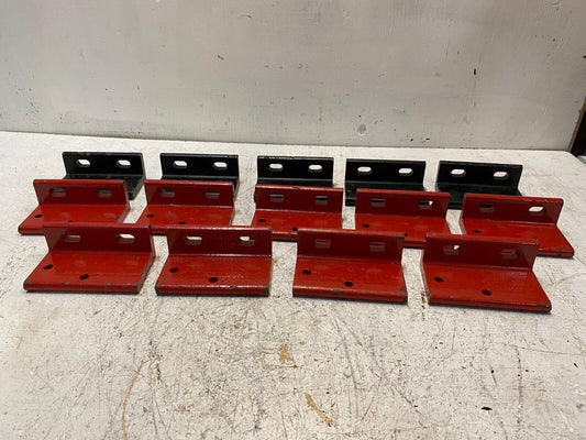 14 Quantity of Red & Black Mounting Brackets 5"x3"x2" (14 Quantity)