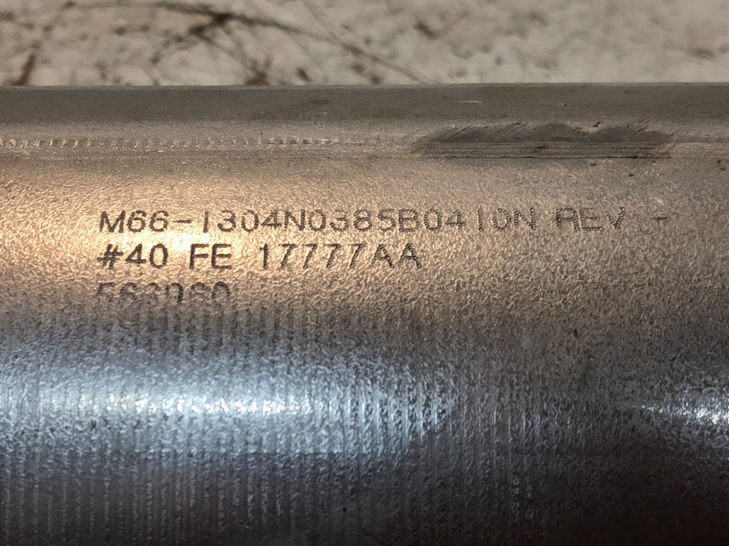 Exhaust Tube M66-1304N0385B0410N | #40 FE 17777AA | 566960 | 5" Tube