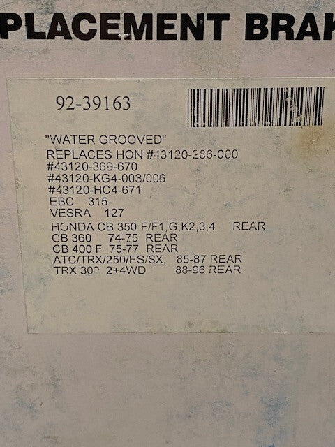 Emgo Brake Shoes 92-39163