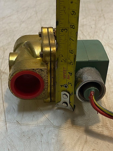 ASCO 8210G009 24/60AC 2-Way Brass 3/4 In Solenoid Valve Normally Closed