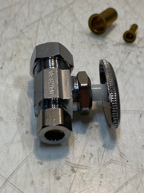 Watts PBSVC-9710-P Chrome Straight Valve 3/8 Compression to 5/8 Compression