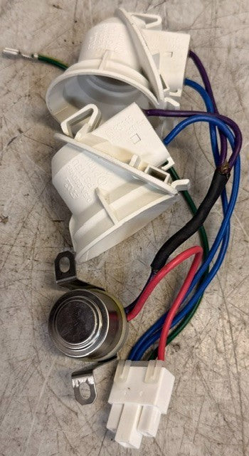 LG Refrigerator Interior Dual Lamp Light Socket Assembly PS155U | 6930JK2001B
