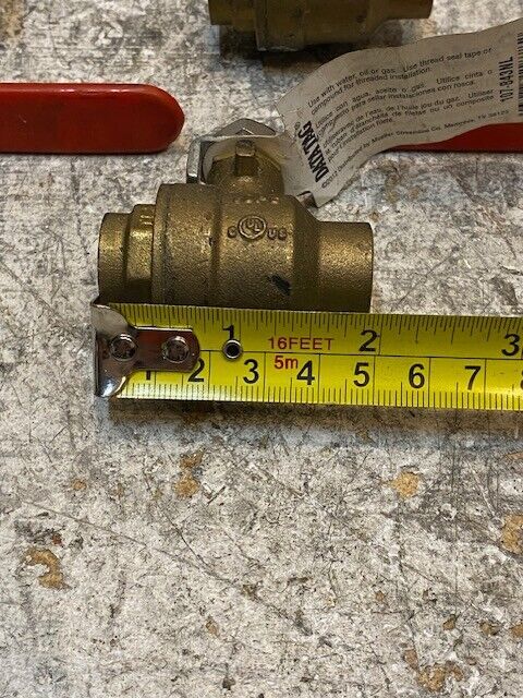 4 Qty of ProLine 1/2" Brass Packing Gland Ball Valve 107-843NL (4 Qty)