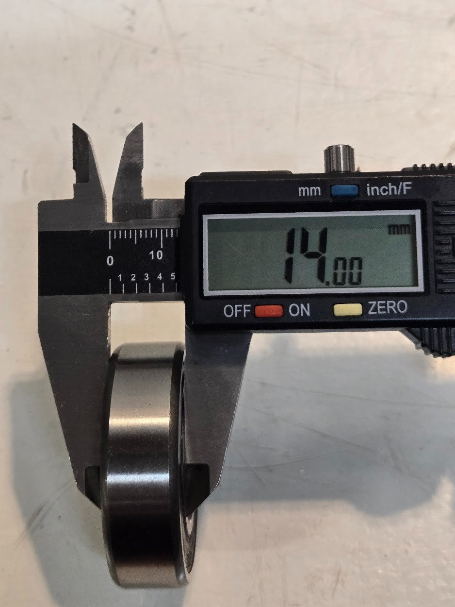 4 Quantity of ZZ Ball Bearings 6204-RS | 47 mm OD 20 mm Bore 14 mm Thick (4 Qty)