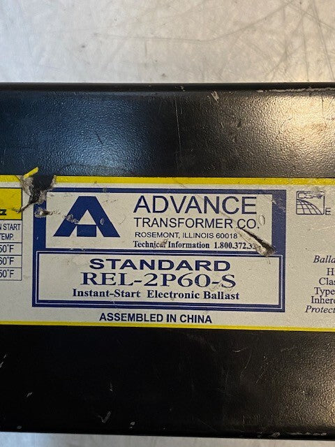 Advance Electronic Ballast Standard REL-2P60-S | 120V 1.13Amps 60Hz