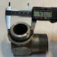 Hydraulic Elbow Adapter 3-1/2" L 3-1/4" H 47mm OD Thread 33mm ID