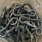 Bag of 50 Heavy Duty Steel 4-Inch Utility Safety Snap Hooks Made in Taiwan