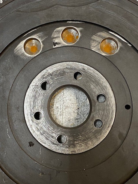 Flywheel 55mm Bore 14-5/8" OD 11mm Holes (6) 24mm Holes (3) 143 Teeth