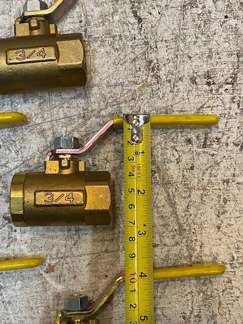 7 Quantity of Parker 3/4 600 WOG Brass Ball Valves (7 Quantity)