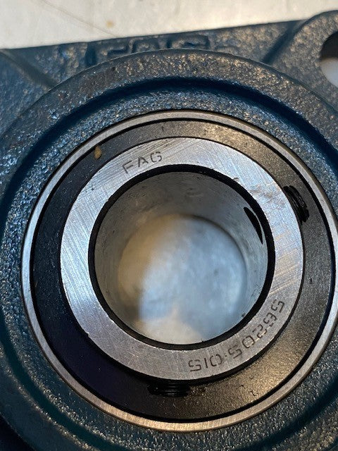 2 Quantity of FAG F205 4-Bolt Flanges w/ 56205-015 Insert Bearings (2 Quantity)
