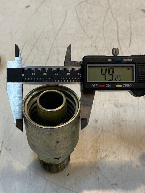 2 Quantity of Crimp Style Hydraulic Hose Fittings BW16 | 00232-B (2 Quantity)