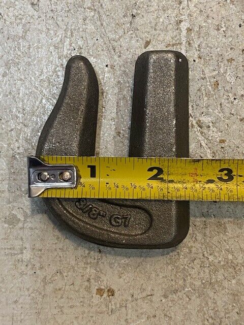 2 Quantity of BPC G7 B/A 3/8" Forged Weld On Grab Chain Hooks (2 Quantity)