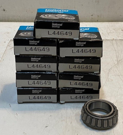 9 Qty of National Tapered Roller Bearings L44649 | 45mm OD 27mm Bore (9 Qty)